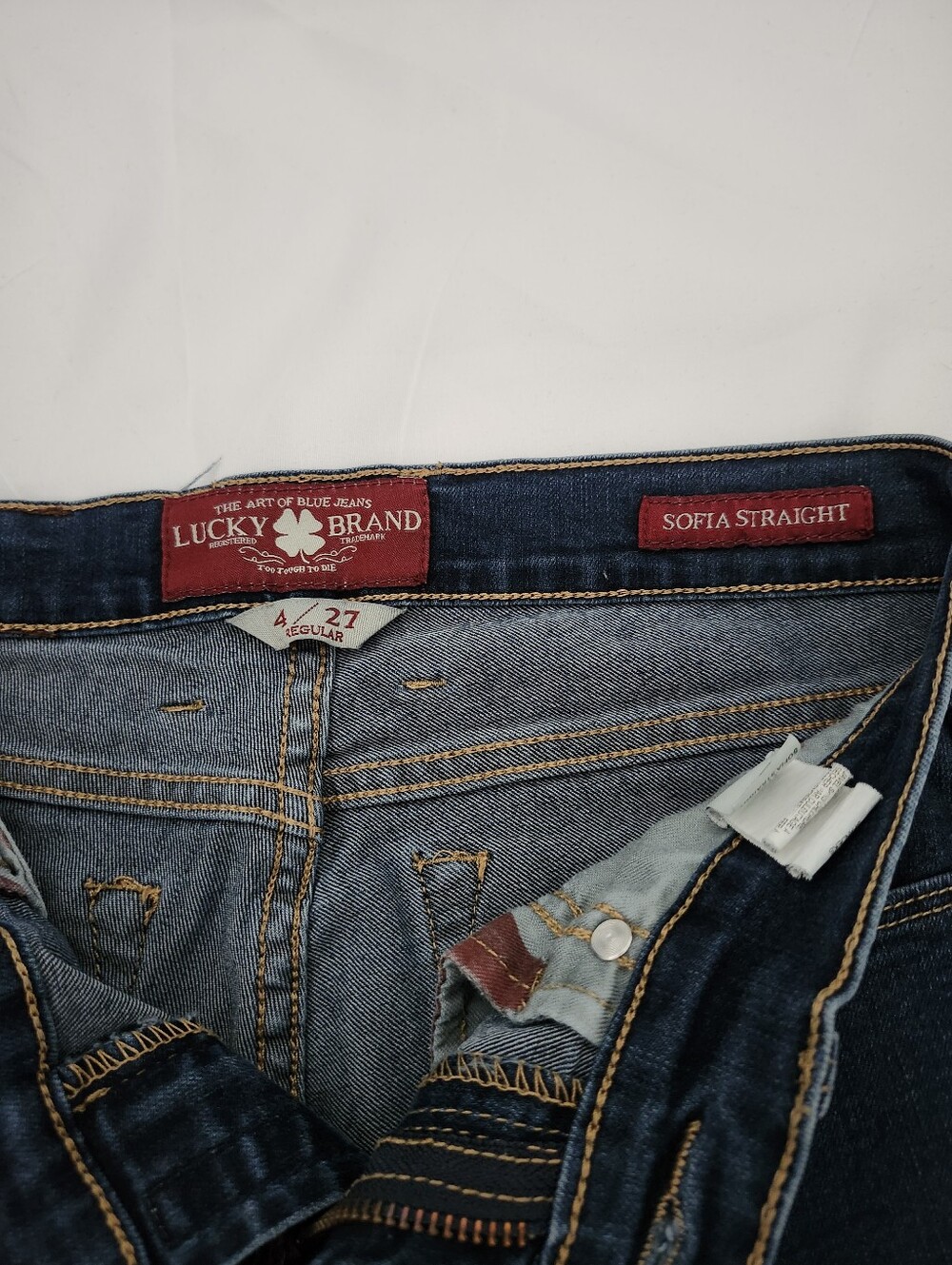 Lucky Brand Dark Indigo Straight Leg Jeans - Picture 3 of 4